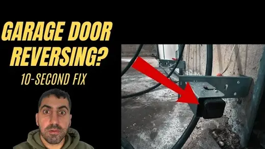 Garage Door Reversing 10 Second Fix