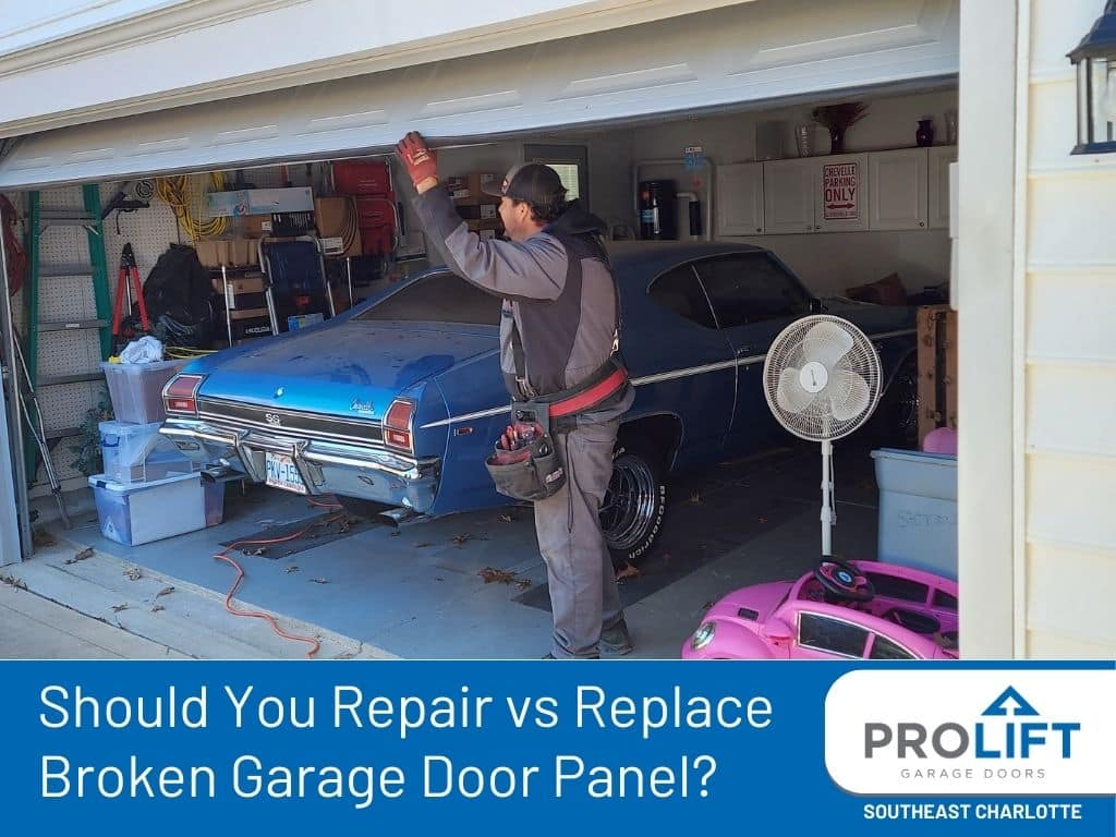 Should You Repair vs Replace Broken Garage Door Panel?