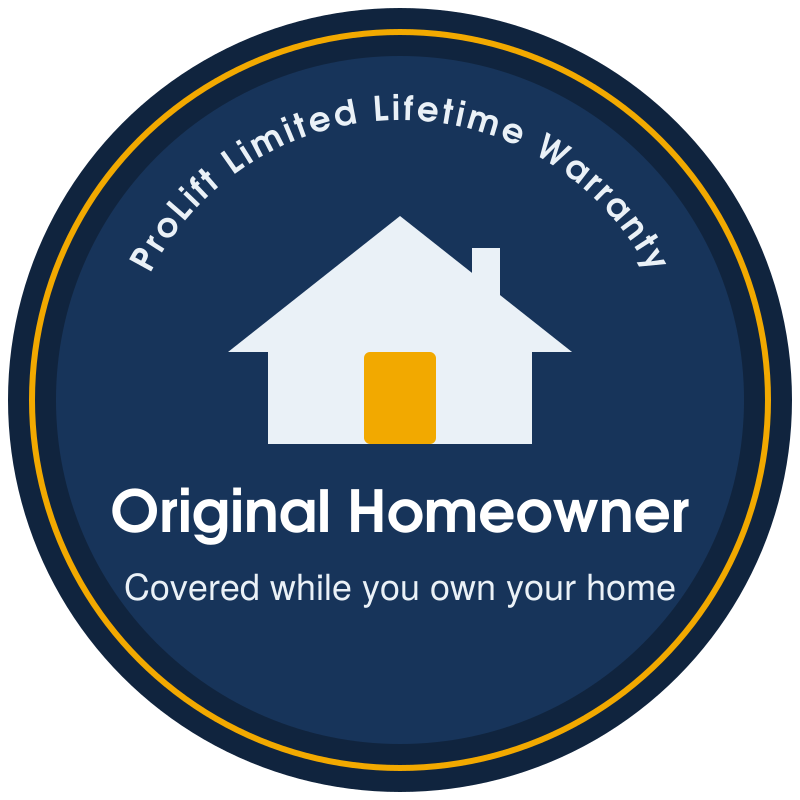 ProLift original homeowner warranty badge
